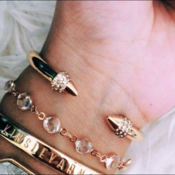 Kinsley Armelle Jewelry New Kinsley Armelle Gold Spikebling